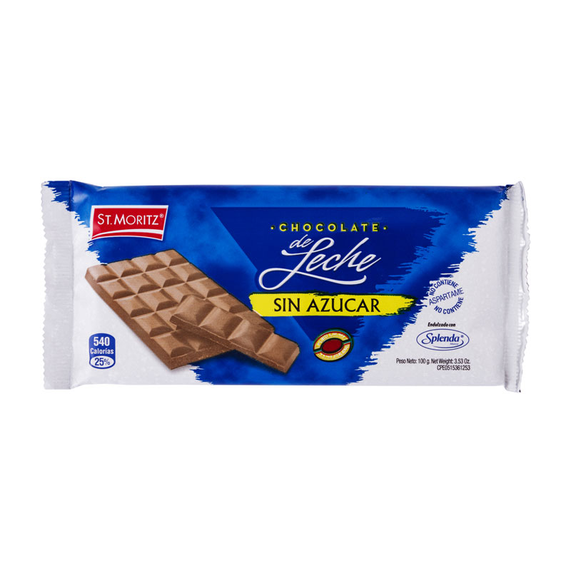 Chocolate Con Leche Sin Azúcar 100Gr St. Moritz – Gran Feria PZO